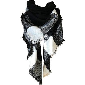 Wander Agio Womens Warm Long Shawl Winter Wraps Large Scarves Knit Cashmere Feel